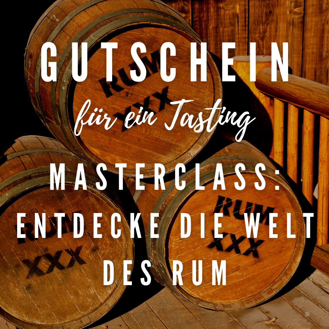 TASTING GUTSCHEIN - Rum Masterclass: Entdecke die Welt des Rums - Tasting Kopie